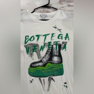 Bottega Veneta Black and Green Combat Boots